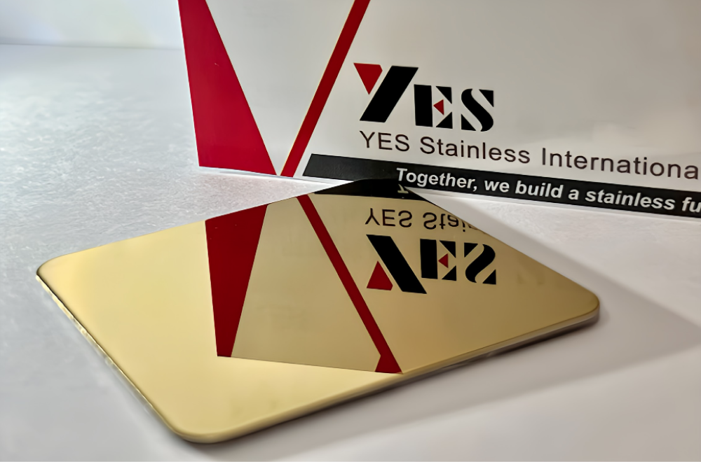 Gold 304L, 316, 430 Stainless steel gold mirror PVD stainless steel plate