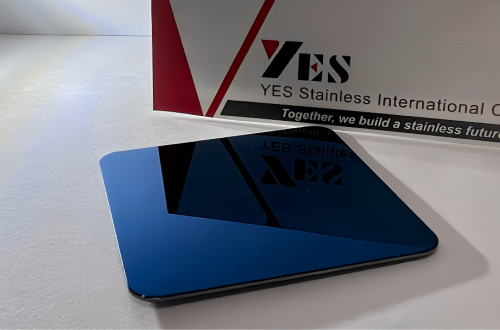 Blue 304L, 316, 430 Stainless steel blue mirror PVD stainless steel plate